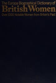 Tapa de The Europa biographical dictionary of British women