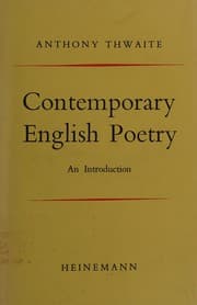 Tapa de Contemporary English poetry