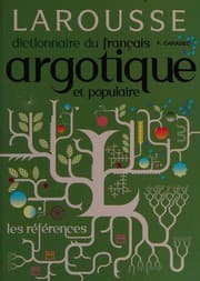 Tapa de Dictionnaire du français argotique & populaire