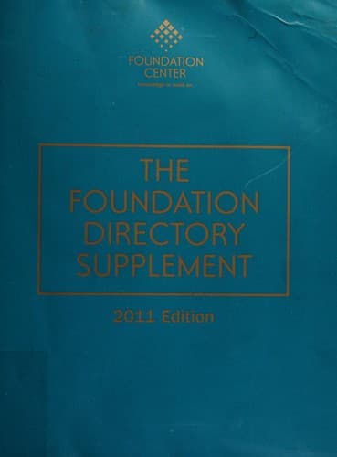 Tapa de The foundation directory supplement