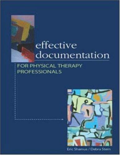 Tapa de Effective Documentation for Physical Therapy Professionals