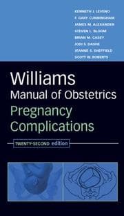 Tapa de William's manual of obstetrics