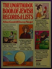 Tapa de The unorthodox book of Jewish records and lists