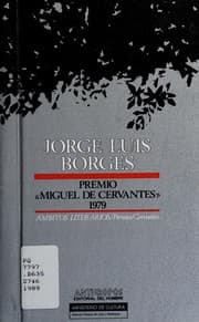Tapa de Premio de la literatura en lengua castellana "Miguel de Cervantes" 1979