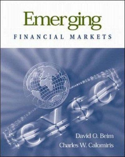 Tapa de Emerging Financial Markets