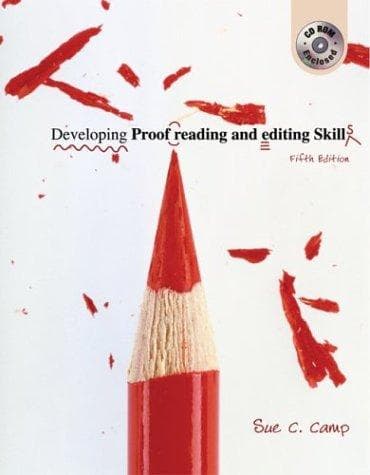 Tapa de Developing Proofreading and Editing Skills w/ Student CD-ROM Package