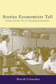 Tapa de The Stories Economists Tell