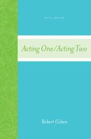 Tapa de Acting One/Acting Two