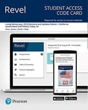 Tapa de Revel for Living Democracy, 2018 Elections and Updates Edition + California Government and Politics Today-- Access Card