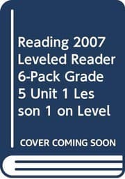 Tapa de READING 2007 LEVELED READER 6-PACK GRADE 5 UNIT 1 LESSON 1 ON LEVEL