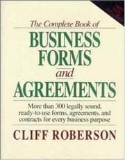Tapa de The Complete Book of Business Forms and Agreements, Book and 3.5" Disk Set