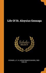 Tapa de Life of St. Aloysius Gonzaga