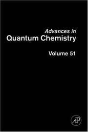 Tapa de Advances in Quantum Chemistry: Volume 51