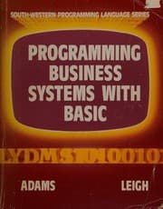 Tapa de Programming business systems with BASIC