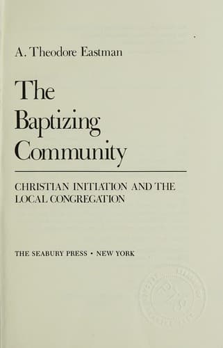 Tapa de The baptizing community