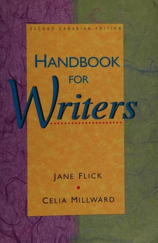 Tapa de Handbook for Writers
