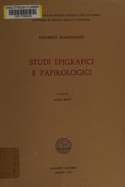 Tapa de Studi epigrafici e papirologici