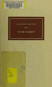 Tapa de Vom Gebet