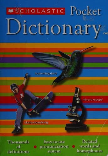 Tapa de Scholastic pocket dictionary