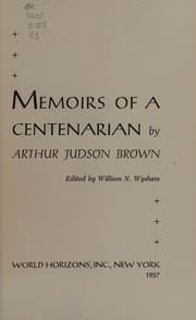 Tapa de Memoirs of a centenarian