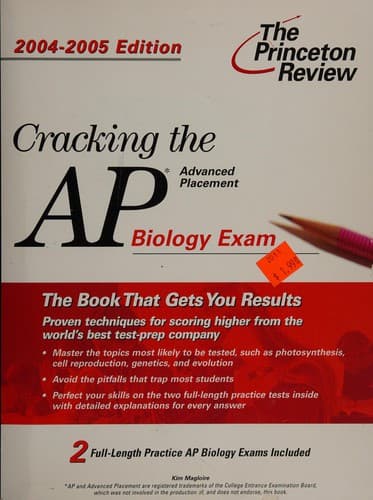 Tapa de Cracking the AP biology exam