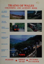 Tapa de Trains of Wales colouring and activity book