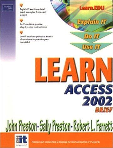 Tapa de Learn Access 2002 Brief