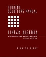 Tapa de Linear Alg Engnrs& Scientists Using MATLAB