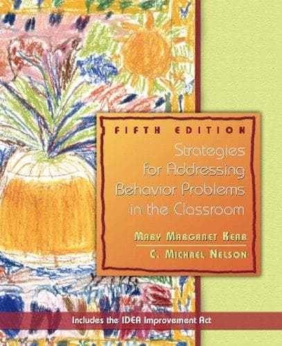 Tapa de Strategies for addressing behavior problems in the classroom