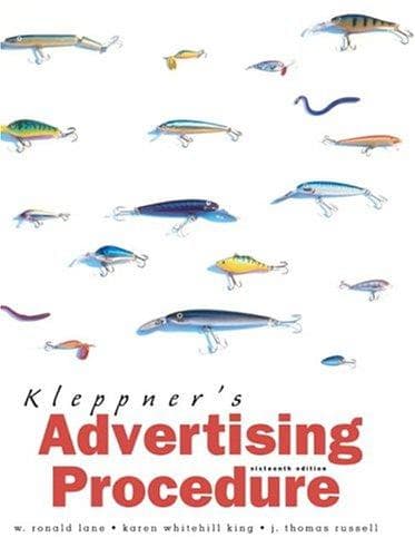 Tapa de Kleppner's Advertising Procedure (16th Edition)