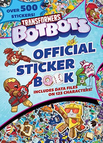Tapa de Transformers BotBots Official Sticker Book