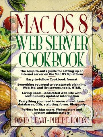 Tapa de Mac OS 8 Web server cookbook