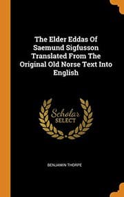 Tapa de The Elder Eddas of Saemund Sigfusson Translated from the Original Old Norse Text Into English