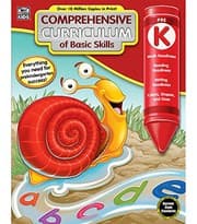 Tapa de Comprehensive Curriculum of Basic Skills Workbook for Preschool—State Standard Lesson Plans, Numbers, Letters, Writing Recognition for Pre-K, Daycare