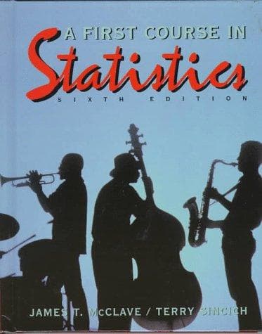 Tapa de A first course in statistics.