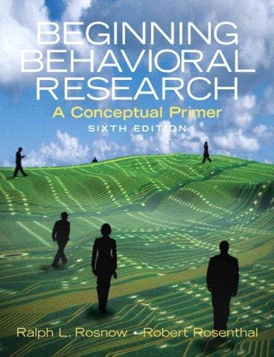 Tapa de Beginning Behavioral Research