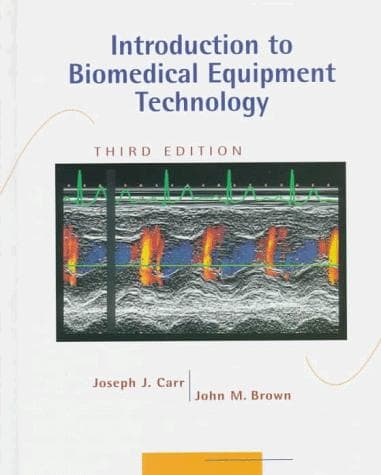 Tapa de Introduction to biomedical equipment technology