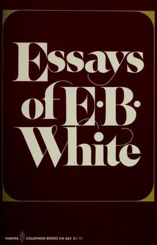 Tapa de Essays of E.B. White