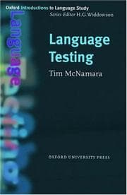 Tapa de Language Testing (Oxford Introduction to Language Series)