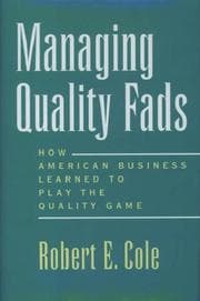 Tapa de Managing quality fads