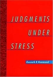 Tapa de Judgments under stress