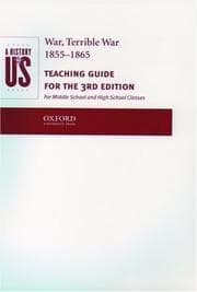 Tapa de Terrible War 1855-1865 Teaching Guide (History of Us, )