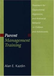 Tapa de Parent Management Training