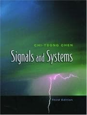 Tapa de Signals and systems