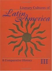 Tapa de Literary cultures of Latin America : a comparative history / Mario J. Valdés and Djelal Kadir, editors