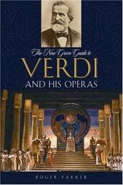 Tapa de The New Grove Guide to Verdi and His Operas (New Grove Operas)