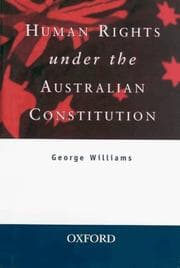 Tapa de Human rights under the Australian constitution