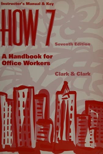 Tapa de How 7: A handbook for office workers
