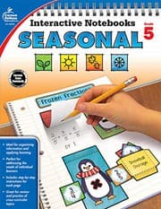 Tapa de Interactive Notebooks Seasonal, Grade 5
