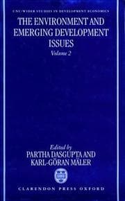 Tapa de The environment and emerging development issues
